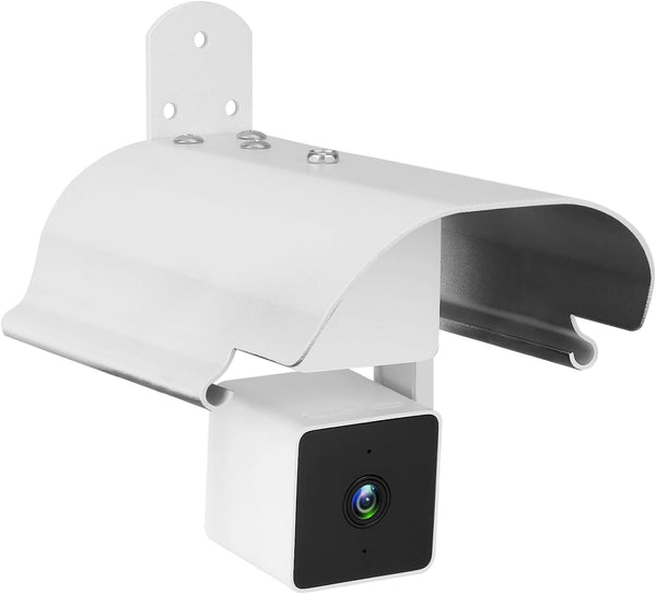 Uogw Weatherproof Protective Cover for WYZE Cam Pan V3/V2/V1 - Aluminum Alloy Sun Rain Shade Cover (1 Pack White)