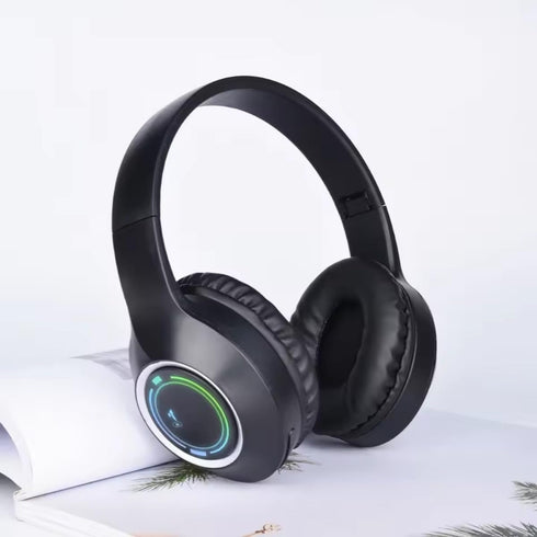 MGHOAQFRS Headset Bluetooth Headphones Over Ear,Wireless Headphones Low Latency, Hands-Free Calls, Noise Reduction