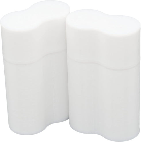 Slimline 18650 Battery Case, Soft Durable Material - Pack of 2 (Holds 2 Batteries)