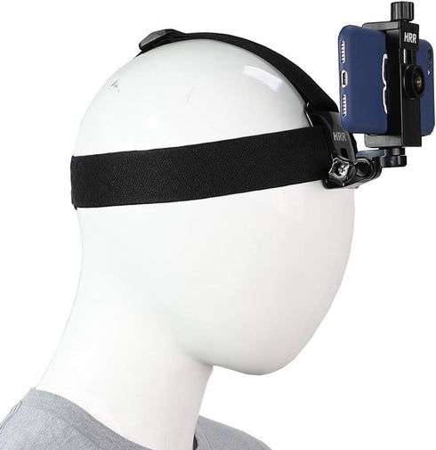 Head-Mounted Mobile Phone Holder, First-Person View Video Outdoor Live Shooting Bracket with Phone Clip (4"-7") for