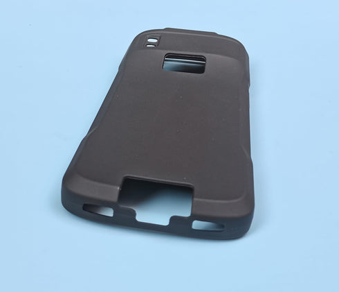 SCDIYEER TC22/TC27 Protective Case for Zebra Scanner, Rugged Black Rubber Cover (Black Protective case+Wrist Rope)