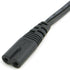 cablecc IEC 60320 C8 Plug to C7 Receptacle Male to Female Extension Power Supply Cable, 30cm