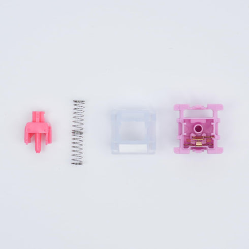 GATERON Weightlessness Keyboard Switches, Tactile RGB LED 5 pin Factory Pre-lubed 50gf Key Switches for MX Mechanical