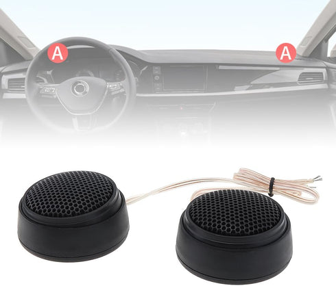 Car Tweeters, 2pcs Universal 1000W Dome Tweeter Sound Speakers for Auto Music Stereo