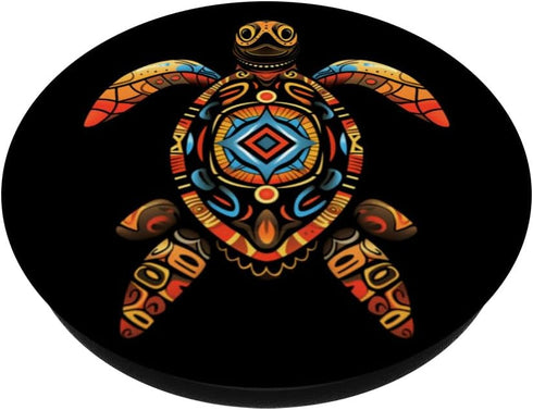 Sea Turtle Native American Tribal Indian Tribes PopSockets Swappable PopGrip