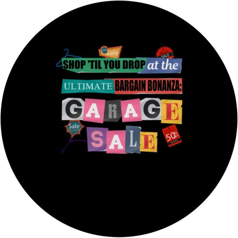 Thrifting Shop 'Til You Drop - Garage Sale Junk Market PopSockets Standard PopGrip
