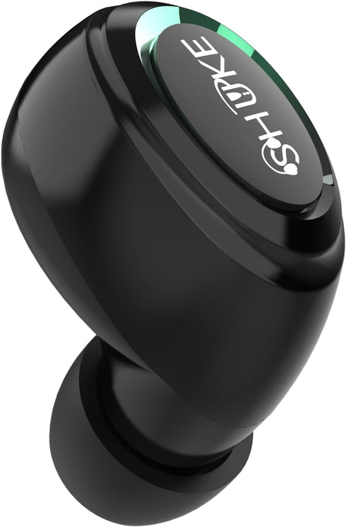 Single Wireless Bluetooth Earbud with Mic, Lightweight in-Ear Headset for Android, iOS