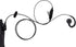 Single Wire Swivel Walkie Talkie Earphone with PTT and Microphone for 2 Pin 2.5mm+3.5mm Motorola Two Way Radio CP200,