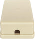 Phone Jack Surface Mount Single Port Telephone Jack Box, 4 Screw Terminals to 1 RJ11 6P4C Female, Ivory