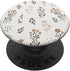 Neutral Beige Flower Floral Modern Blossom Leaves PopSockets Swappable PopGrip