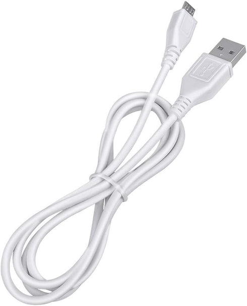ABLEGRID 3.3ft White Micro USB Power Cable Charger Cord Lead Plug for