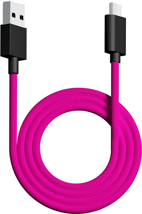 PWNAGE Ultra Custom Paracord USB C Cable, Ultra Flexible for Gaming Keyboard, Mouse, Charging, 1.8M USB-A to USB-C,