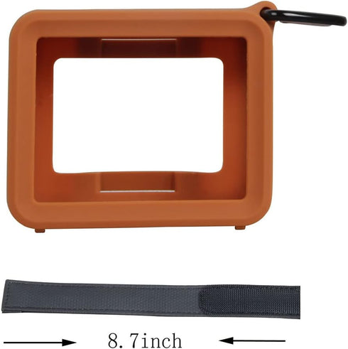 Hermitshell Silicone Carrying Case Replacement for JBL GO2, Waterproof Ultra Portable Bluetooth Speaker (Orange 2)