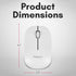 Macally USB Wired Mouse for Mac & Windows - 3 Button Corded Computer Mouse with Scroll Wheel