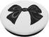 Black and White Bow Trend Ribbon Coquette Aesthetic PopSockets Standard PopGrip