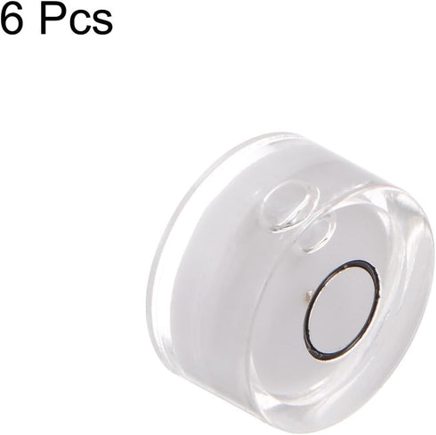 HARFINGTON 4pcs Round Bubble Level 15x6mm Mini Circular Bullseye Spirit Levels for Leveling Camera Tripod Telescope