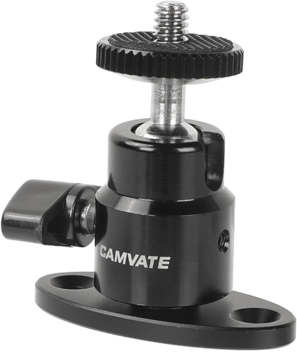 CAMVATE Mini Ball Head 1/4"-20 with Ceiling Mount for CCTV & Video Wall Monitors - 1991