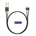 J&D Dual 1/4 inch TS to Dual RCA Stereo Audio Interconnect Cable, Gold Plated 3 Feet Audiowave Series Adapter Cable