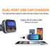 3IN1 Digital Volt Gauge with USB Car Charger, 24W Cigarette Lighter Voltage Display Volt Meter Car Battery Monitor with LED Voltage & Amps Display, Dual USB for iPhone X 8 7 6S 6 Plus, 5 SE