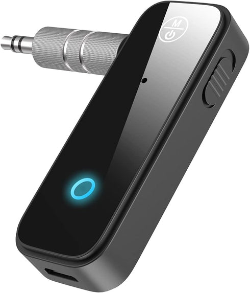 ORIA Bluetooth 5.0 Wireless AUX Adapter, Music Receiver for Car/Wired Speaker, 3.5 Aux Port, Dual Device Connection