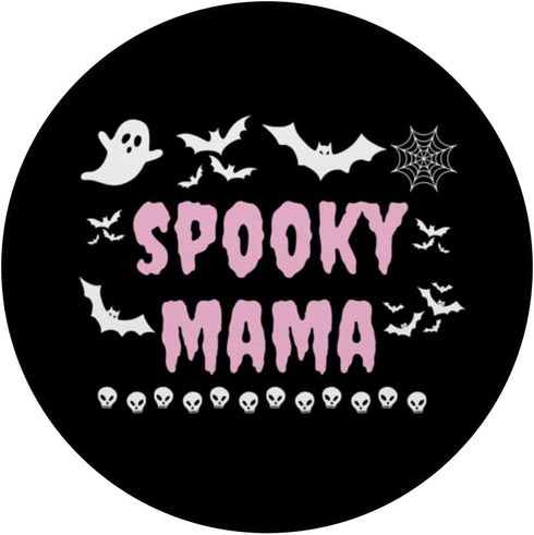 Spooky Mama Halloween Pink Cute Mom Autumn Fall Goth PopSockets Standard PopGrip