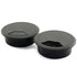 HJ Garden 2pcs Desk Wire Cord Cable Grommets, 2.8"L x 2.8"W Hole Cover for Office PC Cable Organizer, Black