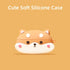 Cute Case for Beats Solo Buds (2024) with Keychain, Soft Silicone Anime Puppy Protective Cartoon Case