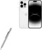 BoxWave Stylus Pen - FineTouch Capacitive Stylus for Apple iPhone 14 Pro Max - Metallic Silver