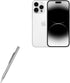 BoxWave Stylus Pen - FineTouch Capacitive Stylus for Apple iPhone 14 Pro Max - Metallic Silver