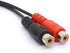 6.35 to RCA Splitter Cable, 6.35mm 1/4 inch TRS Stereo Jack Male to 2 RCA Phono Female Plug Adapter Cord (20cm/8inch)