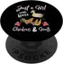 Just A Girl Who Loves Chickens Goats - Animal Farm Farmer PopSockets Standard PopGrip