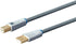 22AWG, 2 Monolith USB Digital Audio Cable - USB Type-A to USB Type-B, Gold-Plated Connectors, Meter, Gray