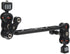 KIMISS 13in Articulating Arm Camera Mount, Adjustable CNC Aluminum Alloy with 1/4" and 3/8" Thread for Microphone