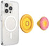 PopSockets Round Phone Grip Compatible with MagSafe - Jelly Sunni, Adapter Ring Included