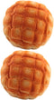 2pcs PU Fake Pineapple Bread Set Simulated Bread Props for Bakery Decor