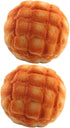 2pcs PU Fake Pineapple Bread Set Simulated Bread Props for Bakery Decor
