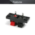 Fielect 5Pcs Spring Speaker Terminal Clip, 2 Way Speaker Connection Clip, Push Release Connector