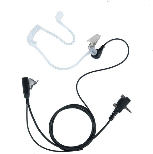 Vx-261 Earpiece Headset with Mic for Motorola Vertex Standard VX-231, VX-351 Walkie Talkie 2 Way Radio - Black
