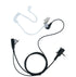 Vx-261 Earpiece Headset with Mic for Motorola Vertex Standard VX-231, VX-351 Walkie Talkie 2 Way Radio - Black