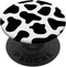 Cow Print Black and White Design, PopSockets Standard PopGrip for Teen Girls and Women