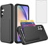 Asuwish Samsung Galaxy A54 5G Phone Case with Tempered Glass Screen Protector, Card Holder Slot, Kickstand Protective