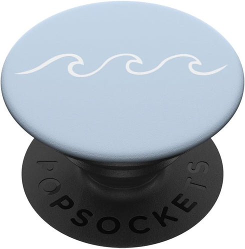 Aesthetically Pleasing Beach Japanese Wave Minimalist Surf PopSockets Standard PopGrip