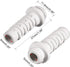 uxcell 10pcs 5mm Inner Dia PVC Strain Relief Cord Boot Protector for Power Tool Hose, White
