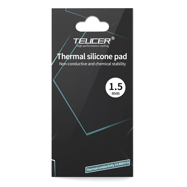Silicone Thermal Pads for Laptop Heatsink GPU CPU LED Cooler, 14.8 W/mK, 85x45x1.5mm, Non Conductive (1.5mm)