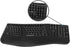 Monoprice Ergonomic Wireless Split Keyboard, 105-Key 2.4GHz with 13 Multimedia Hotkeys, Built-in Wrist Cushion Support