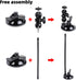 PellKing Suction Cup Mount for Insta360 X3/X2/X, GoPro with 27cm Extension Tube and Double Ball Head Adapter