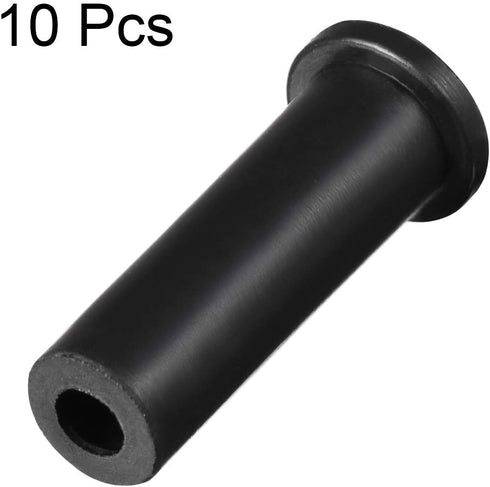 uxcell 10pcs 10-6mm PVC Strain Relief Cord Boot Protector 39mm for Power Tool Black