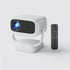 FXiaoy Portable WiFi Bluetooth Projector, 4K Support Smart Mini Projector with Rotatable Stand,