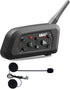 EJEAS V6 Motorcycle Bluetooth Headset, 2 Riders, 1200M Intercom Communication System with Noise Reduction