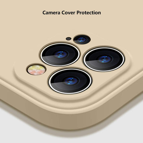 Liquid Silicone Case for iPhone 12 Pro Max 6.7 Inch, Slim Soft Anti Scratch Gel Rubber with Microfiber Liner